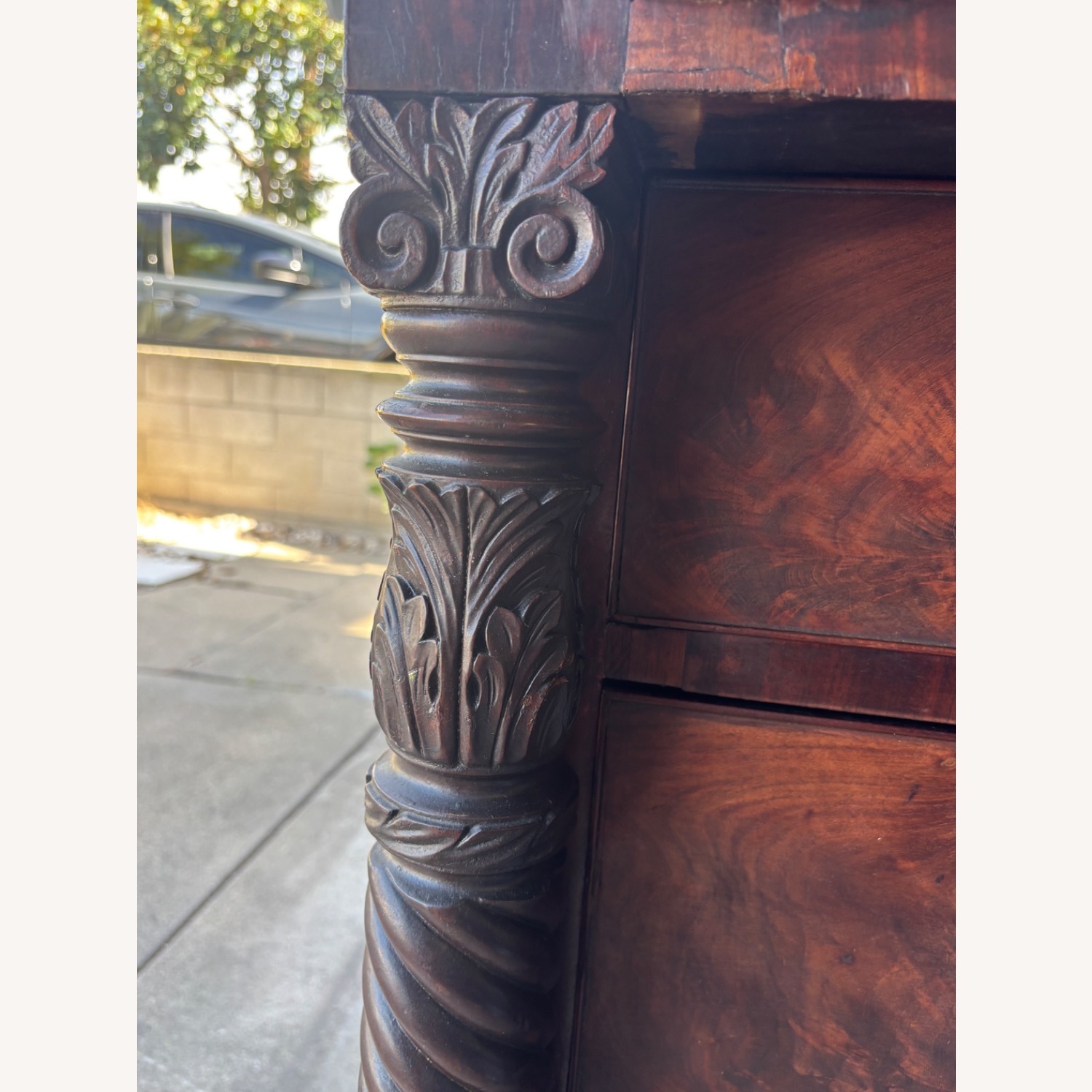 Vintage/Antique Finds Dark Brown Wood Chest - image-4