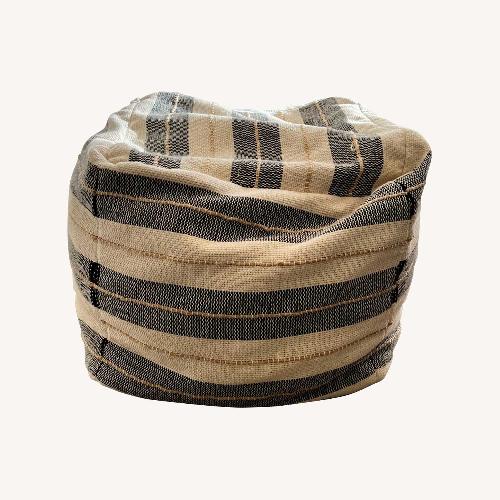 Used White Cotton Ottoman for sale on AptDeco