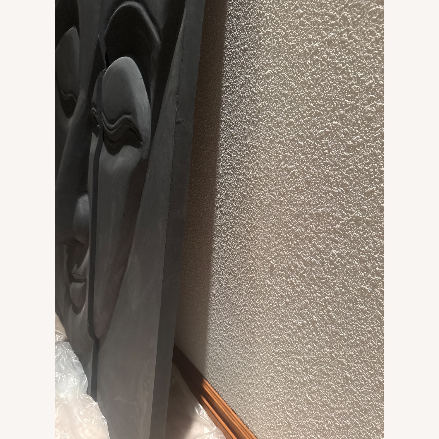  Serenity in Carved Wood (Large Buddha Wall Art) - image-2