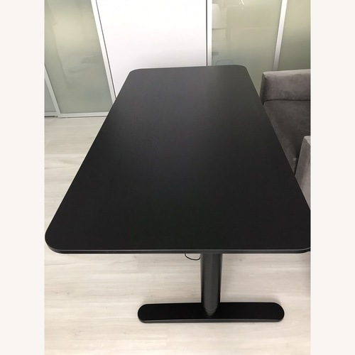 Used IKEA BEKANT Black Desk for sale on AptDeco