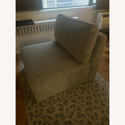 Used Soft Chenille Plush Comfortable Chair for sale on AptDeco