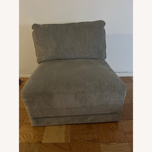 Used Soft Chenille Plush Comfortable Chair for sale on AptDeco