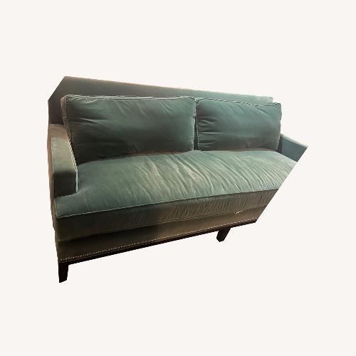 Used Kravet Green Microsuede 3+ Seater Sofa for sale on AptDeco