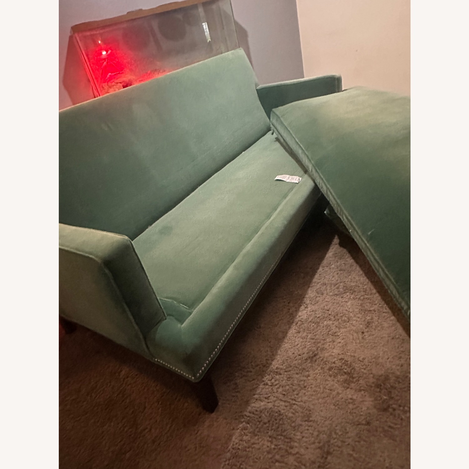Kravet Green Microsuede 3+ Seater Sofa - image-1