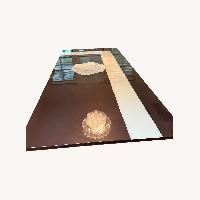 Dark Brown Wood Dining Table