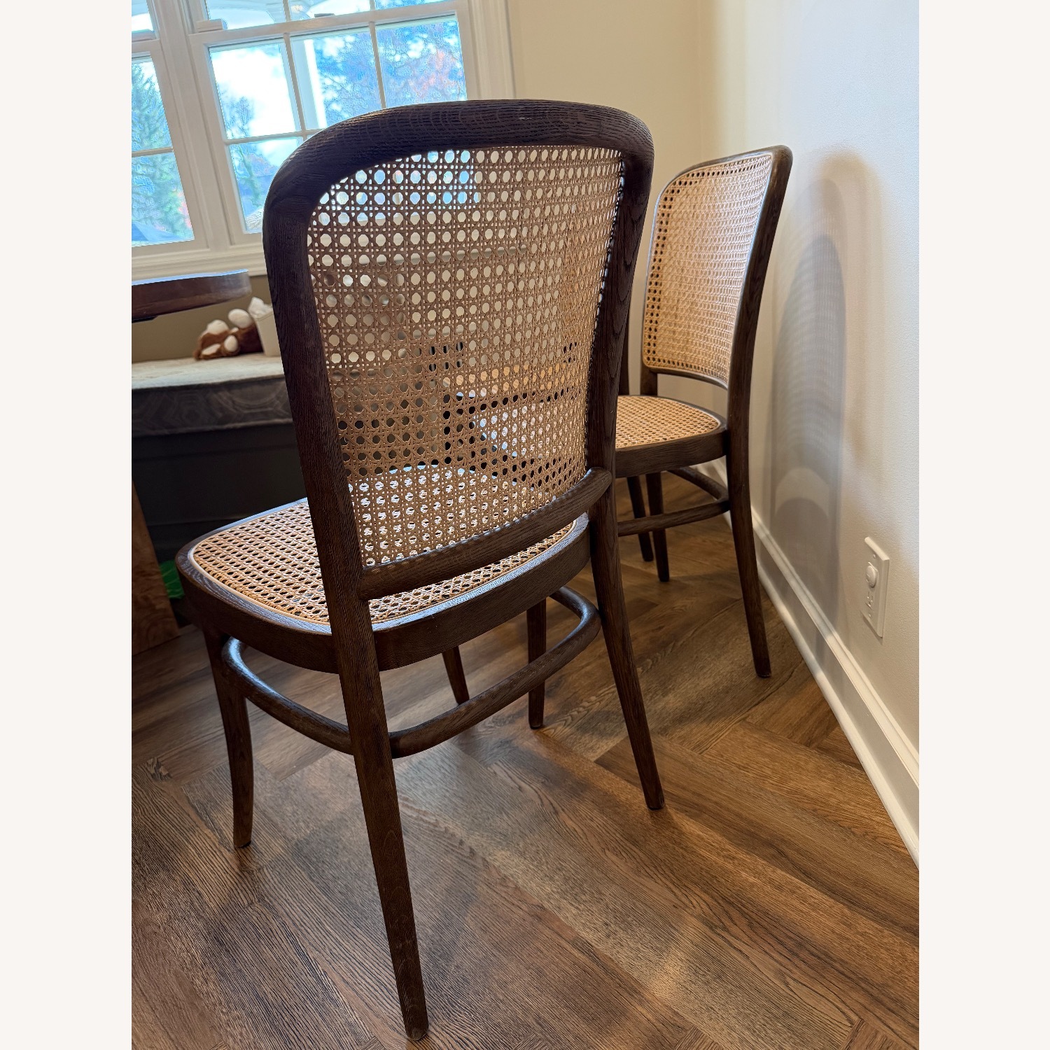 Restoration Hardware Juliette Cane Natural Wood Dining Chairs - image-6