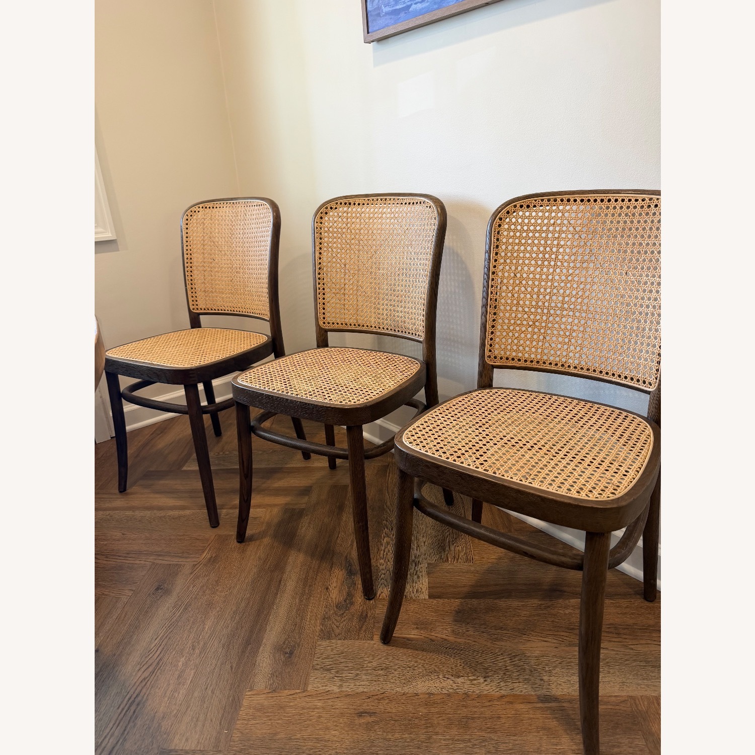 Restoration Hardware Juliette Cane Natural Wood Dining Chairs - image-1