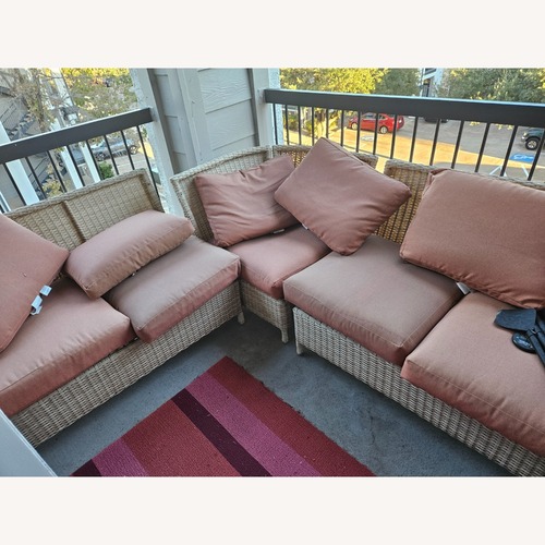 Used Outdoor Sectional Dining Set for sale on AptDeco