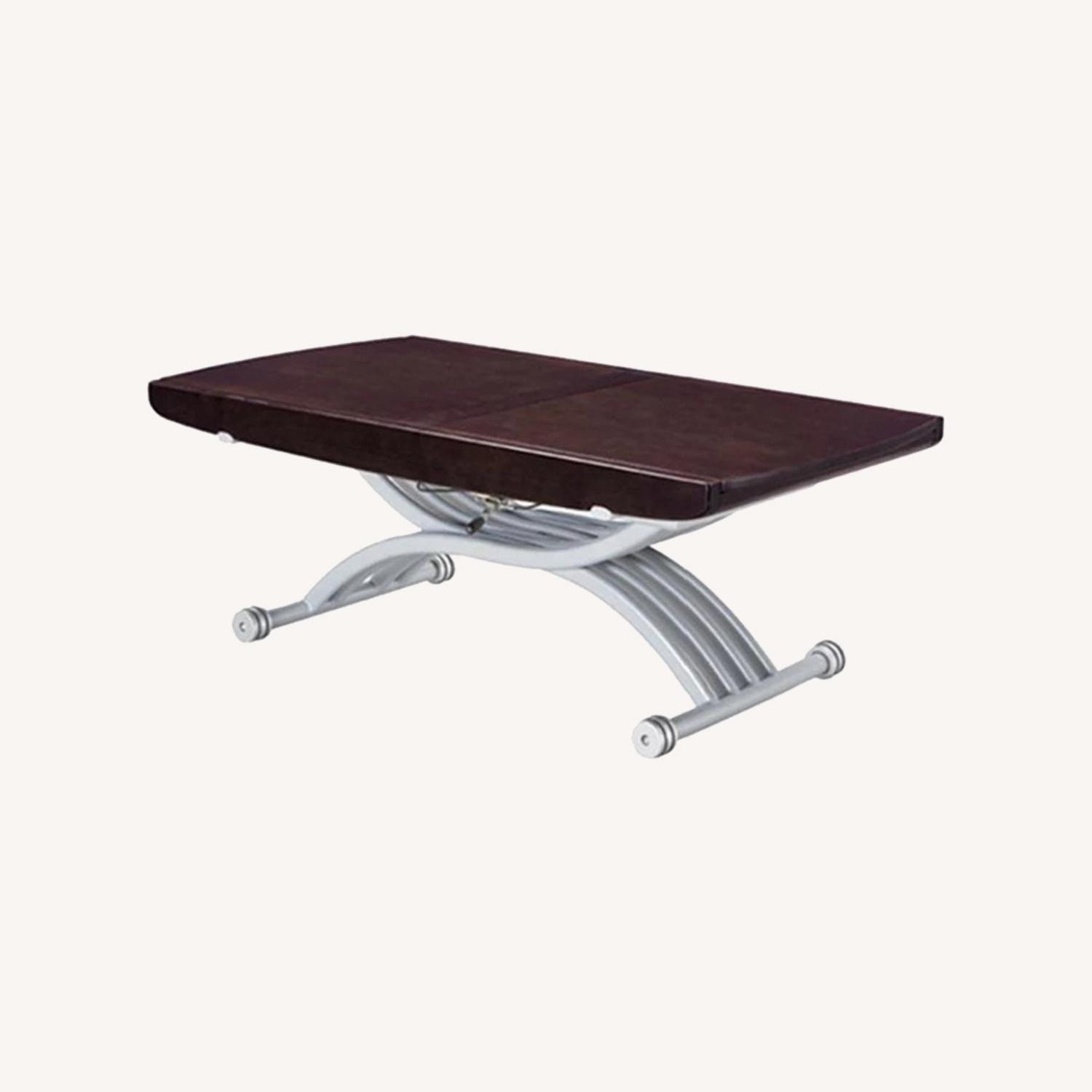 Modern Extendable Dining / Coffee Table - Brown - image-0