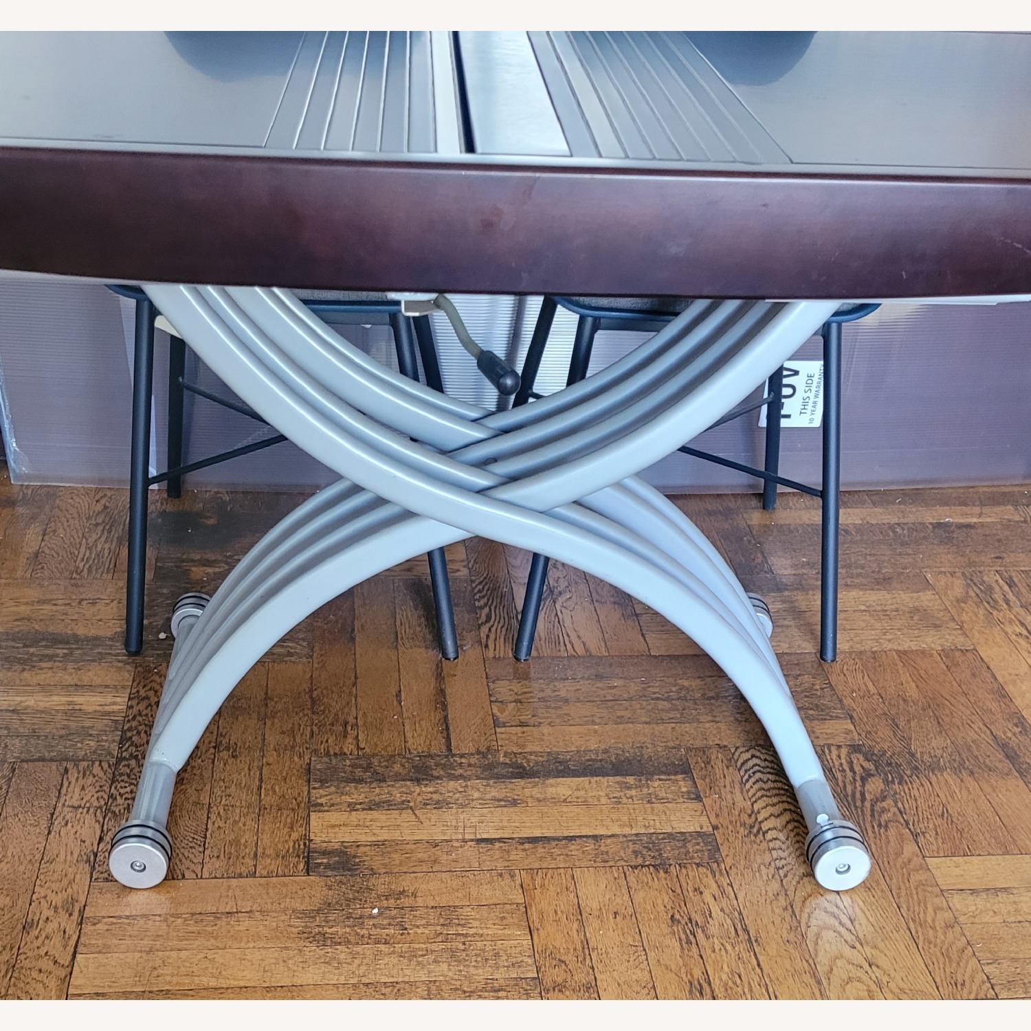 Modern Extendable Dining / Coffee Table - Brown - image-5