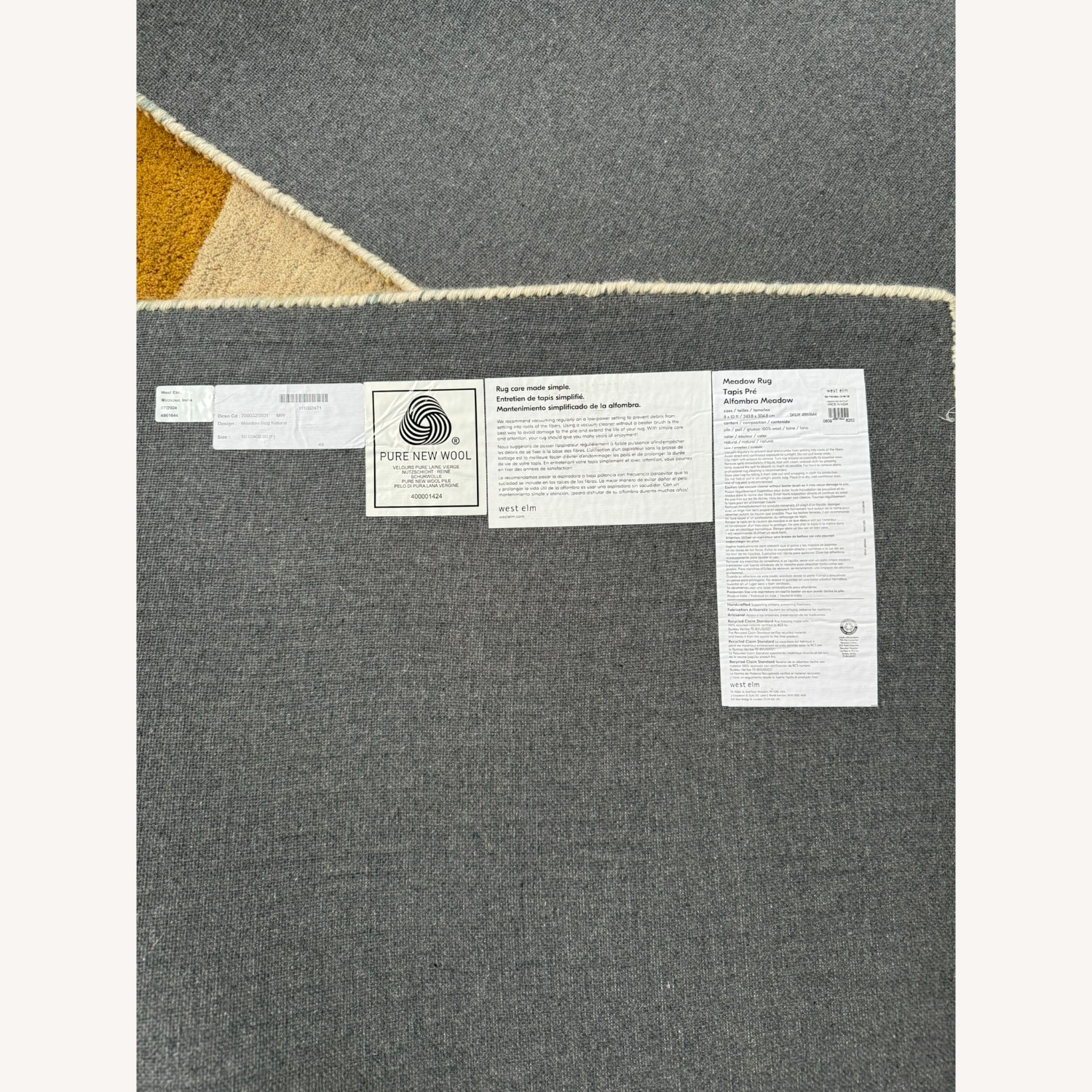 West Elm Meadow Rug 8x10 and Rug Pad - image-4