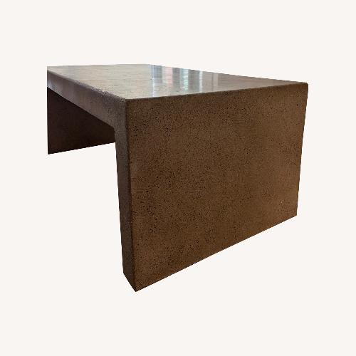 Used West Elm Light Gray Concrete Coffee Table for sale on AptDeco