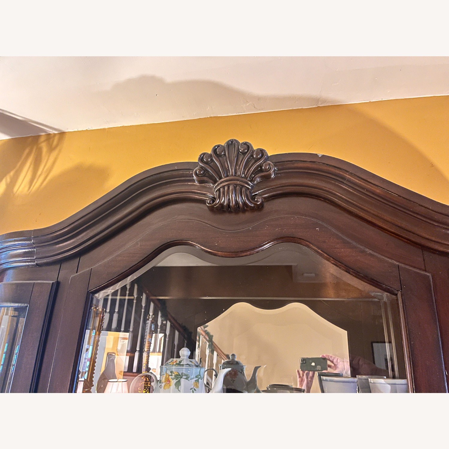 Dark Brown Wood Armoire - image-7