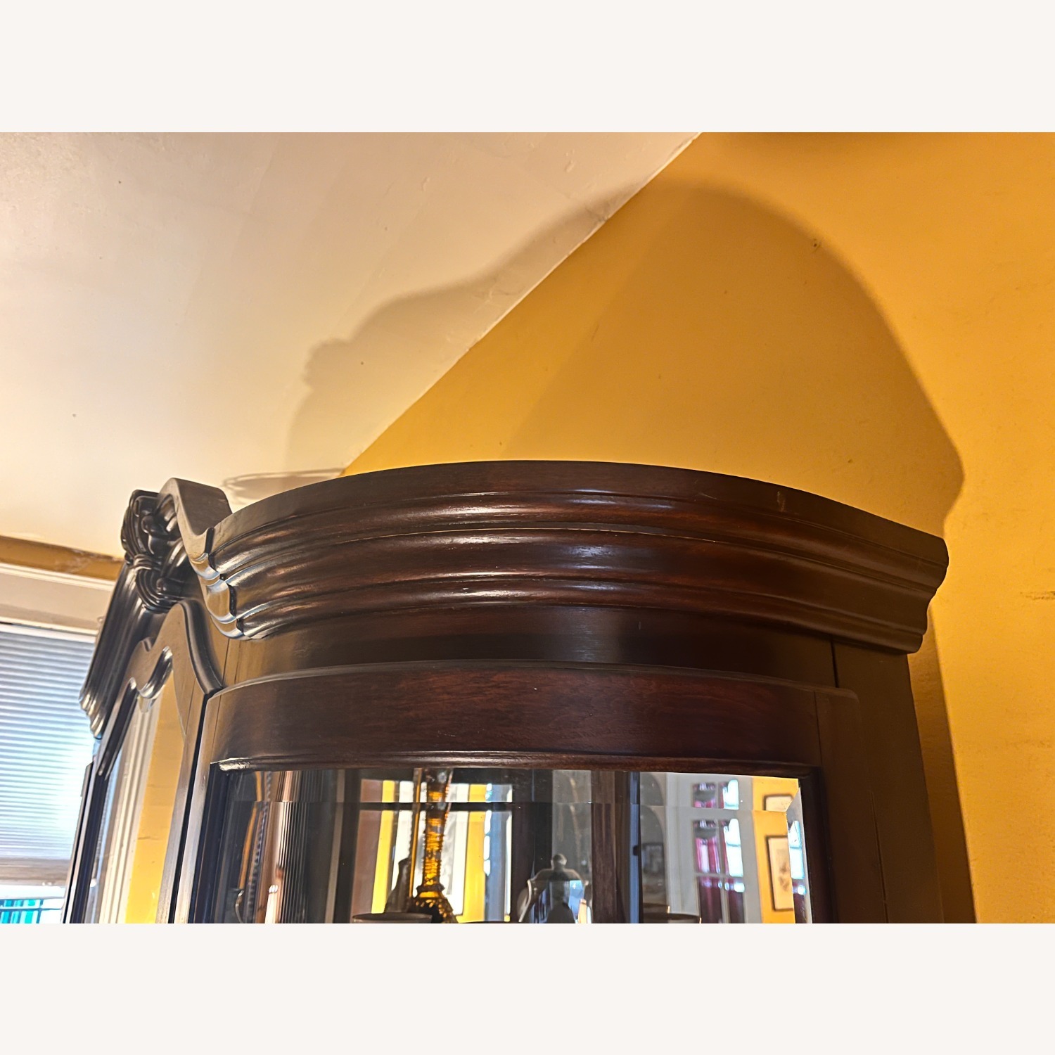 Dark Brown Wood Armoire - image-6