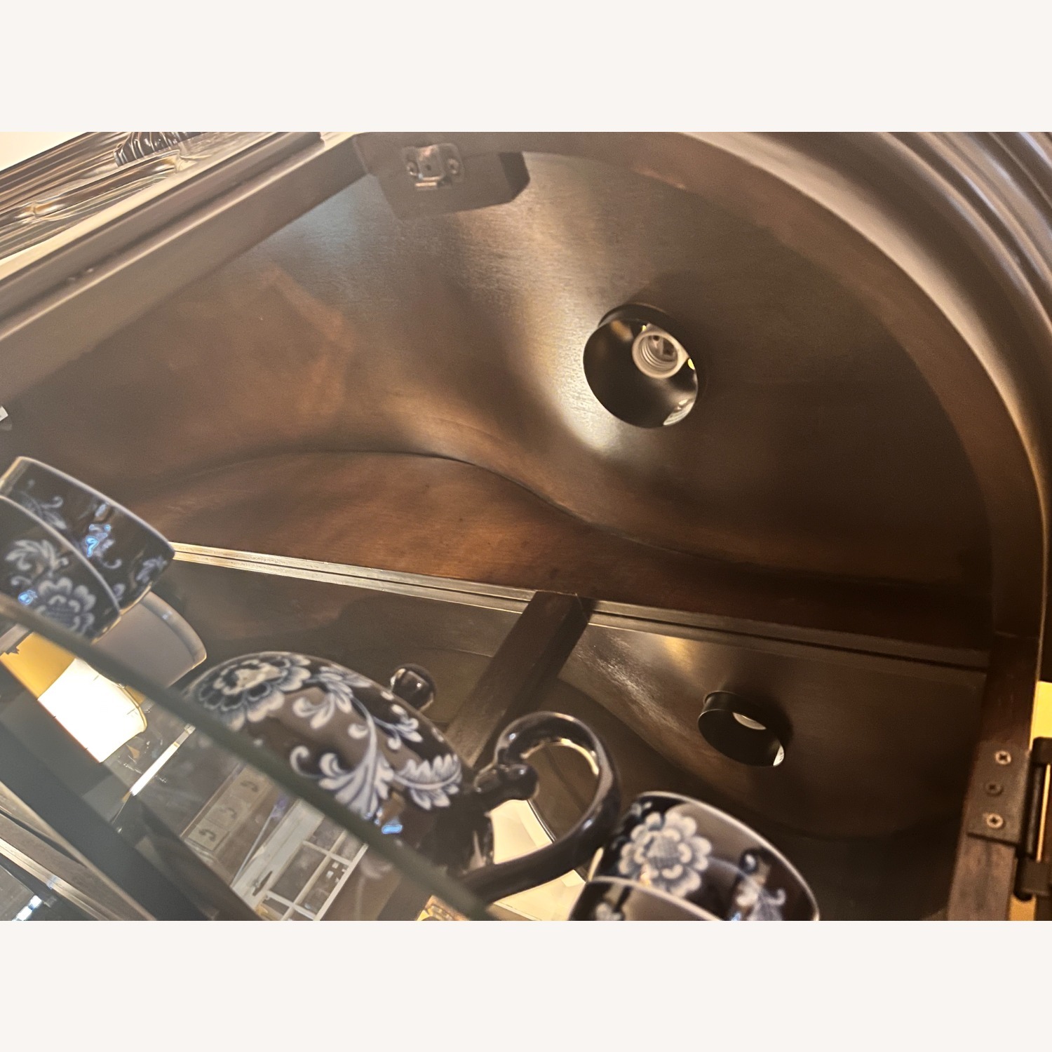 Dark Brown Wood Armoire - image-5