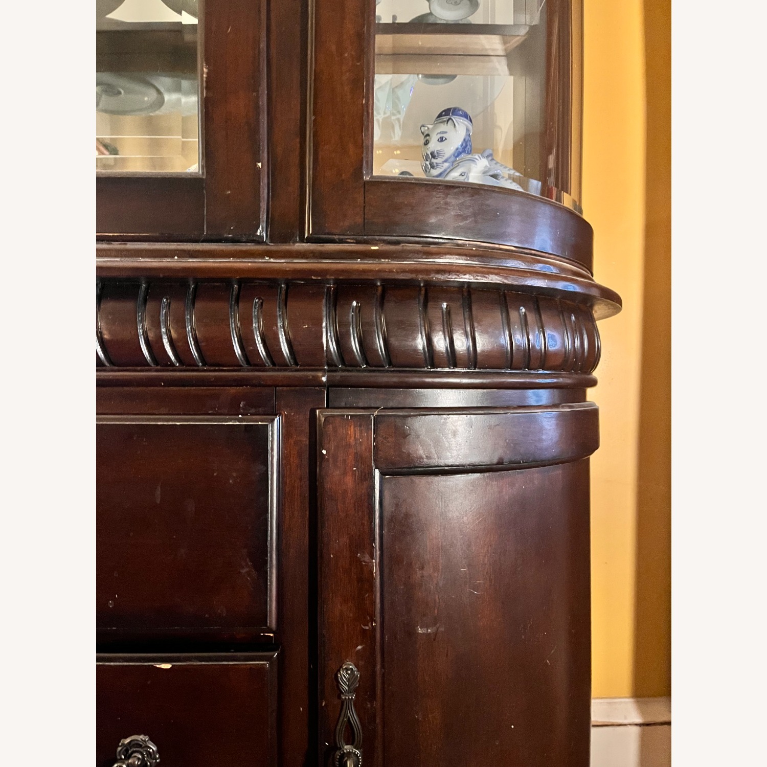 Dark Brown Wood Armoire - image-4