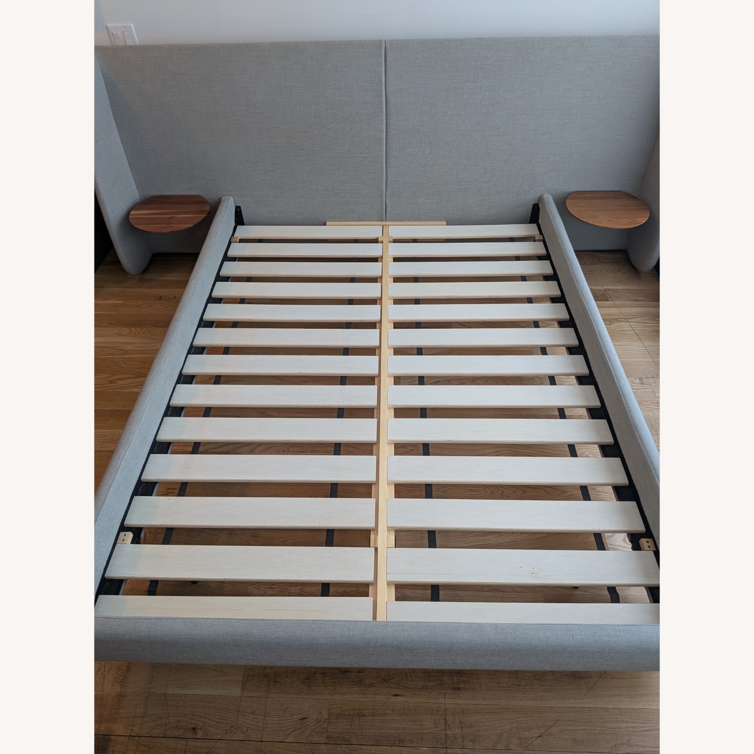 Blu Dot Hunker Light Gray Fabric Queen Bed - image-2
