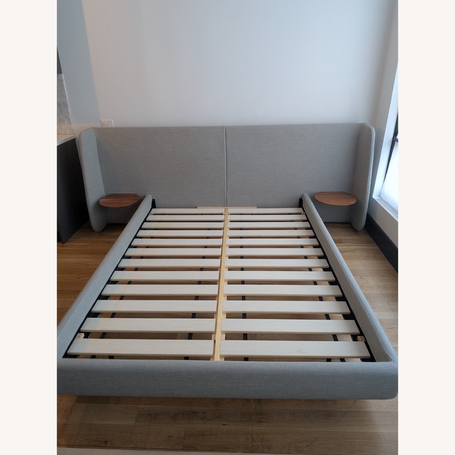 Blu Dot Hunker Light Gray Fabric Queen Bed - image-10