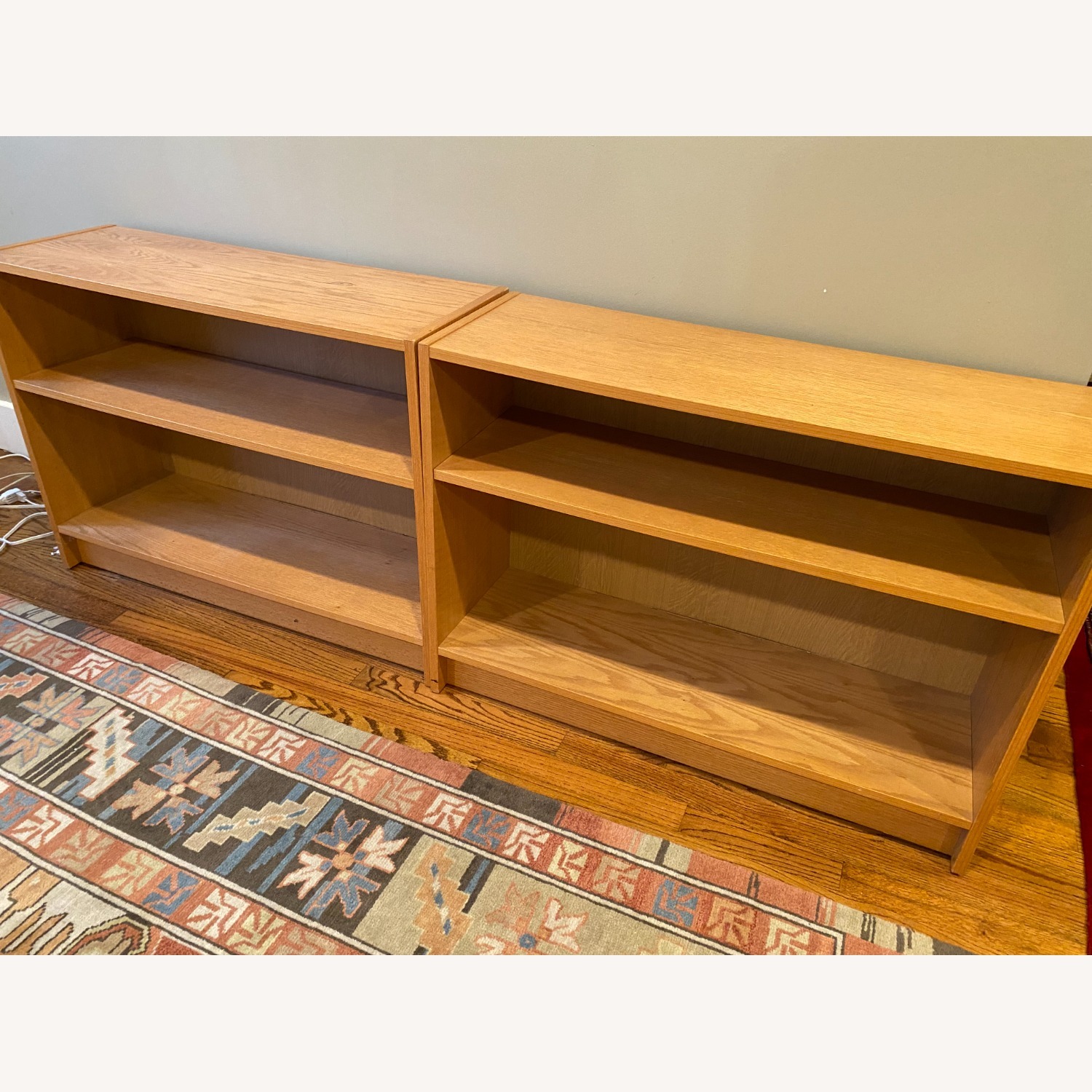 Natural Wood Short Bookcases - image-1