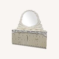 Coaster Fine Furniture White Dresser + Mirror 