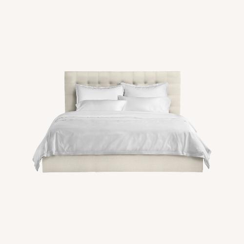 Used Room & Board Gray Queen Bed W Drawer for sale on AptDeco