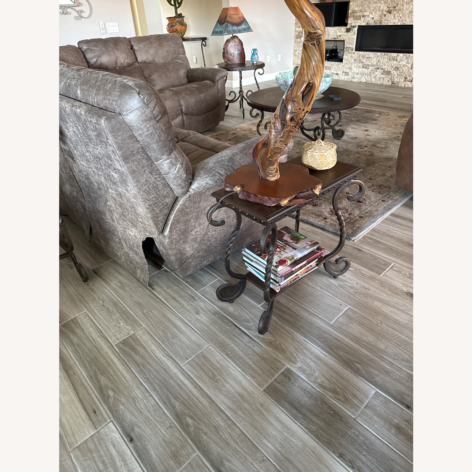 Ashley Furniture Dark Brown Coffee Table - image-3