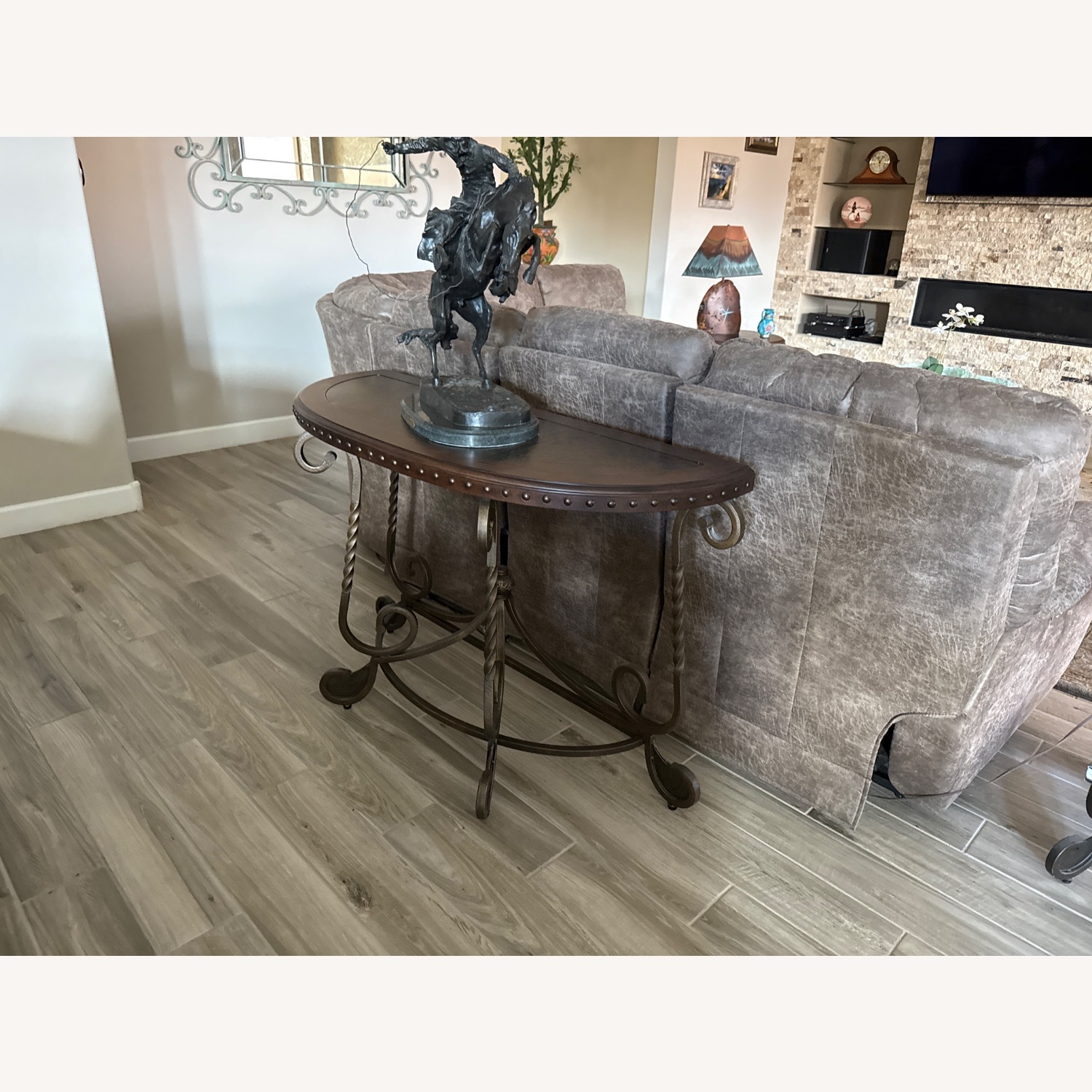 Ashley Furniture Dark Brown Coffee Table - image-2