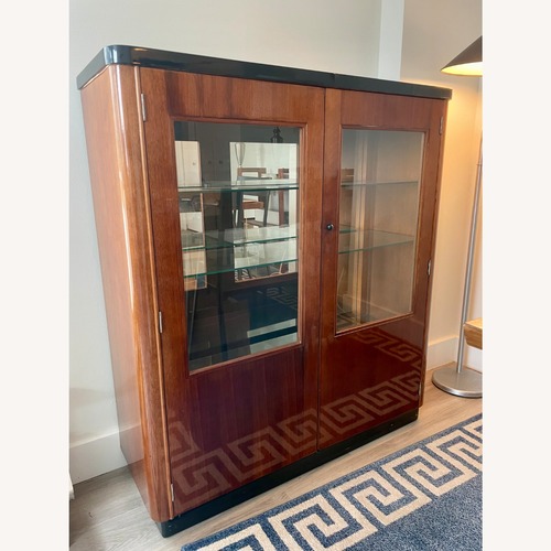 Used Vintage/Antique Finds Dark Brown Wood Sideboard for sale on AptDeco