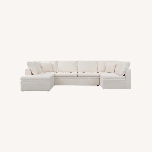 Used White Pullout Sofa  for sale on AptDeco