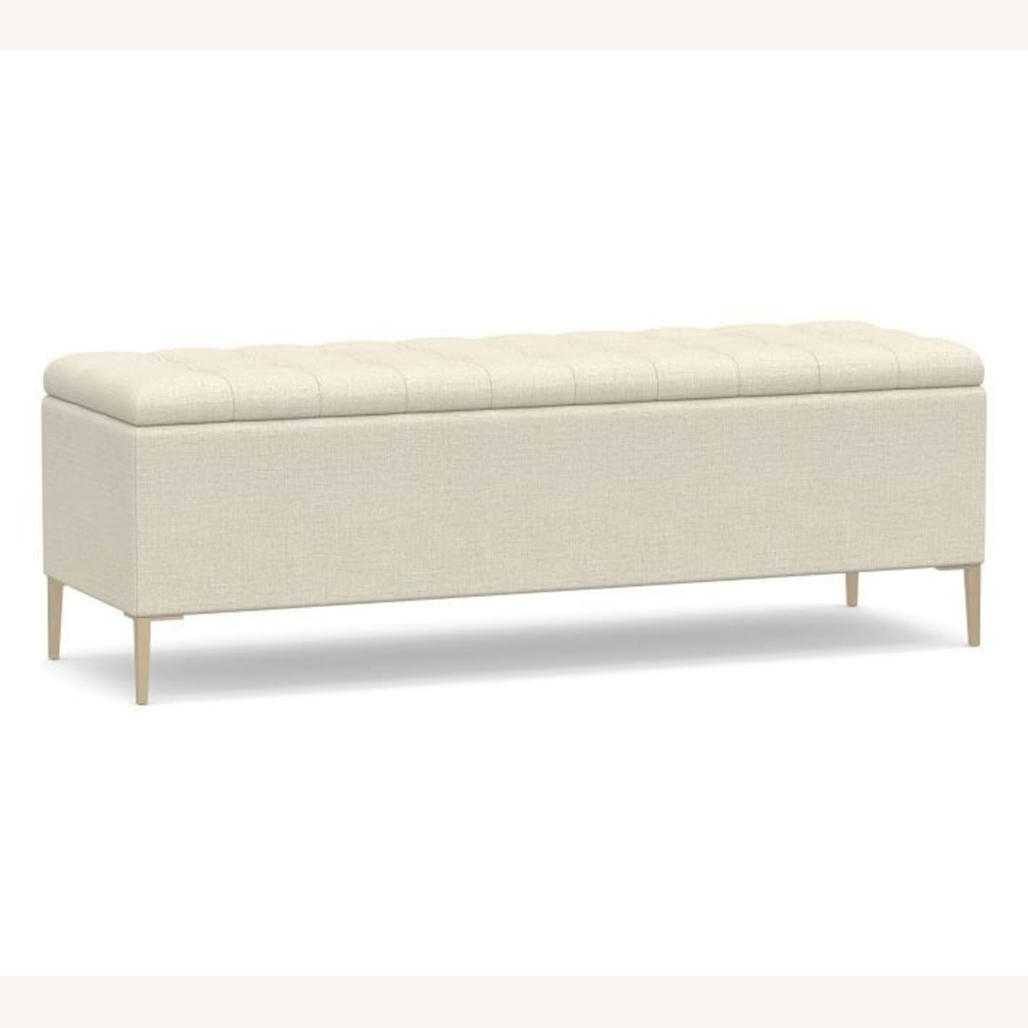 Pottery Barn Anya Tufted Upholstered Storage Bench - image-4