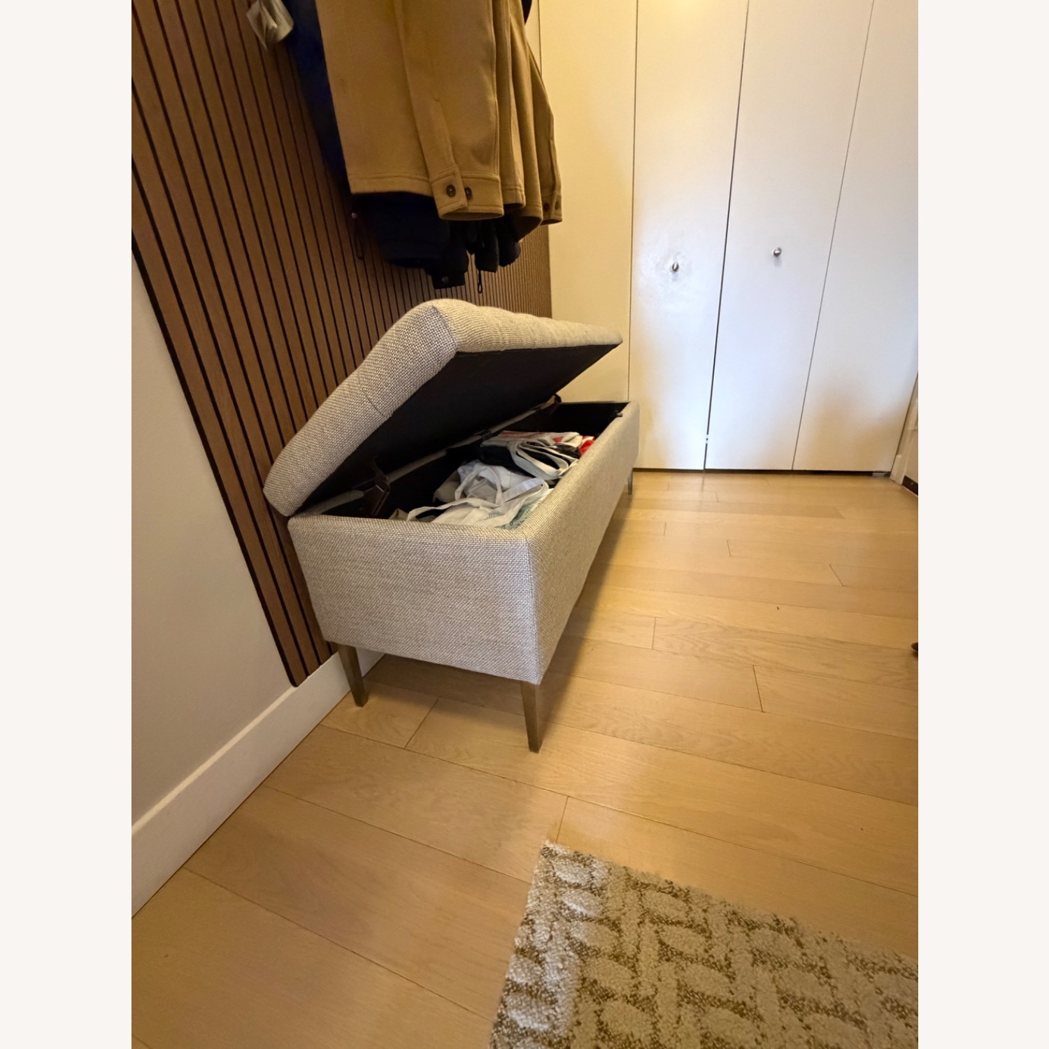 Pottery Barn Anya Tufted Upholstered Storage Bench - image-3