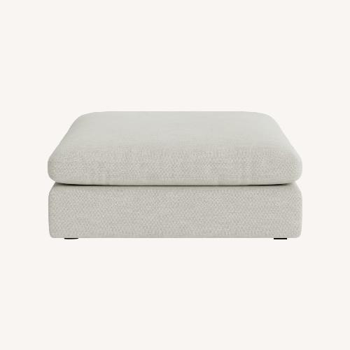 Used Hay Hackney Fabric Ottoman (Light Beige Color) for sale on AptDeco