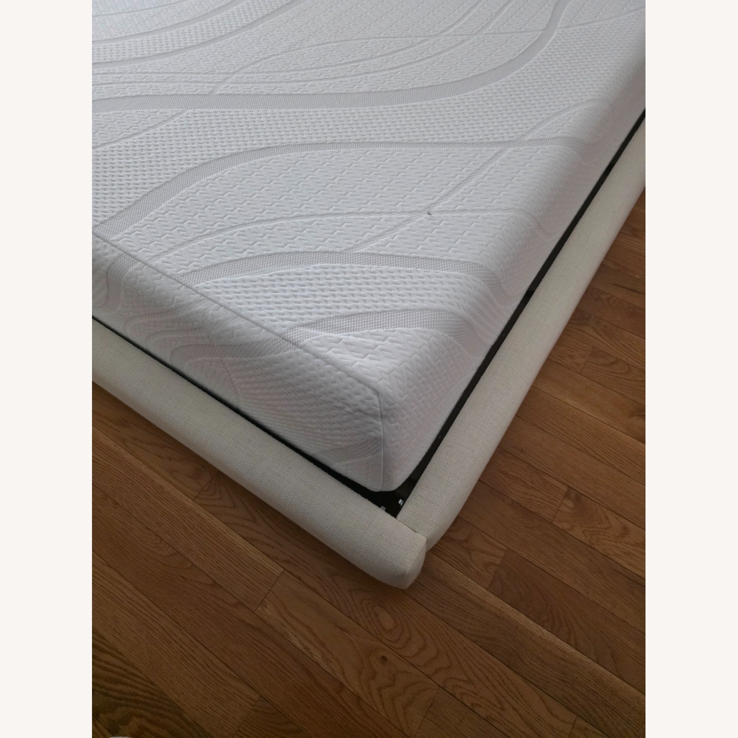 CB2 Facade White Fabric King Bed - image-3