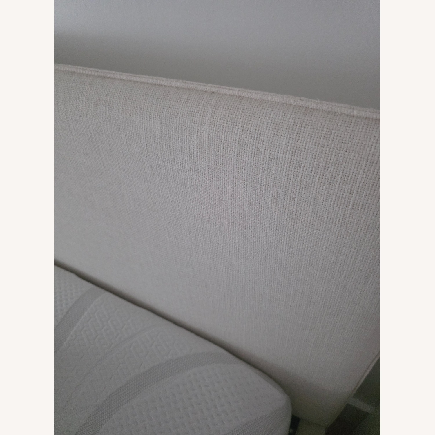 CB2 Facade White Fabric King Bed - image-1