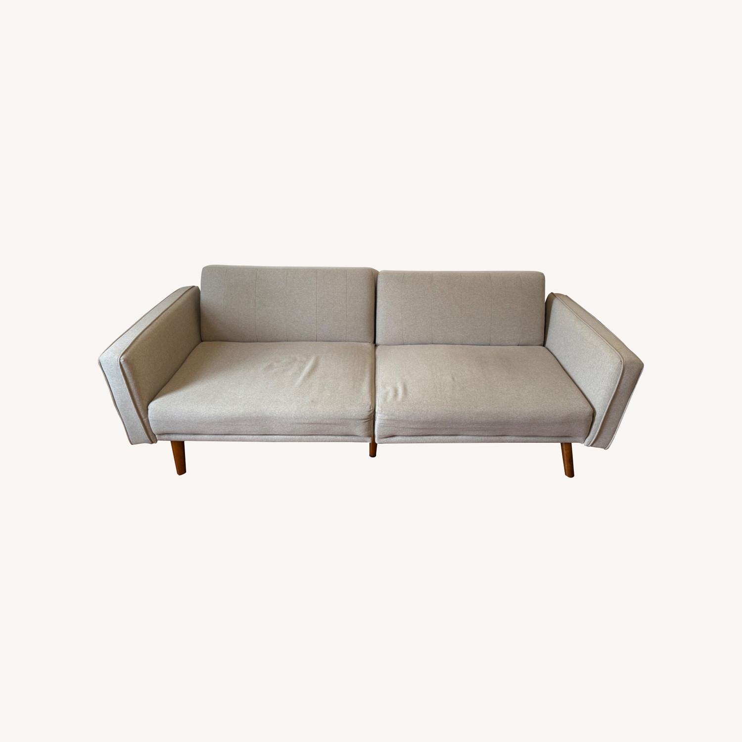 Light Gray Fabric 3+ Seater Sofa - image-0