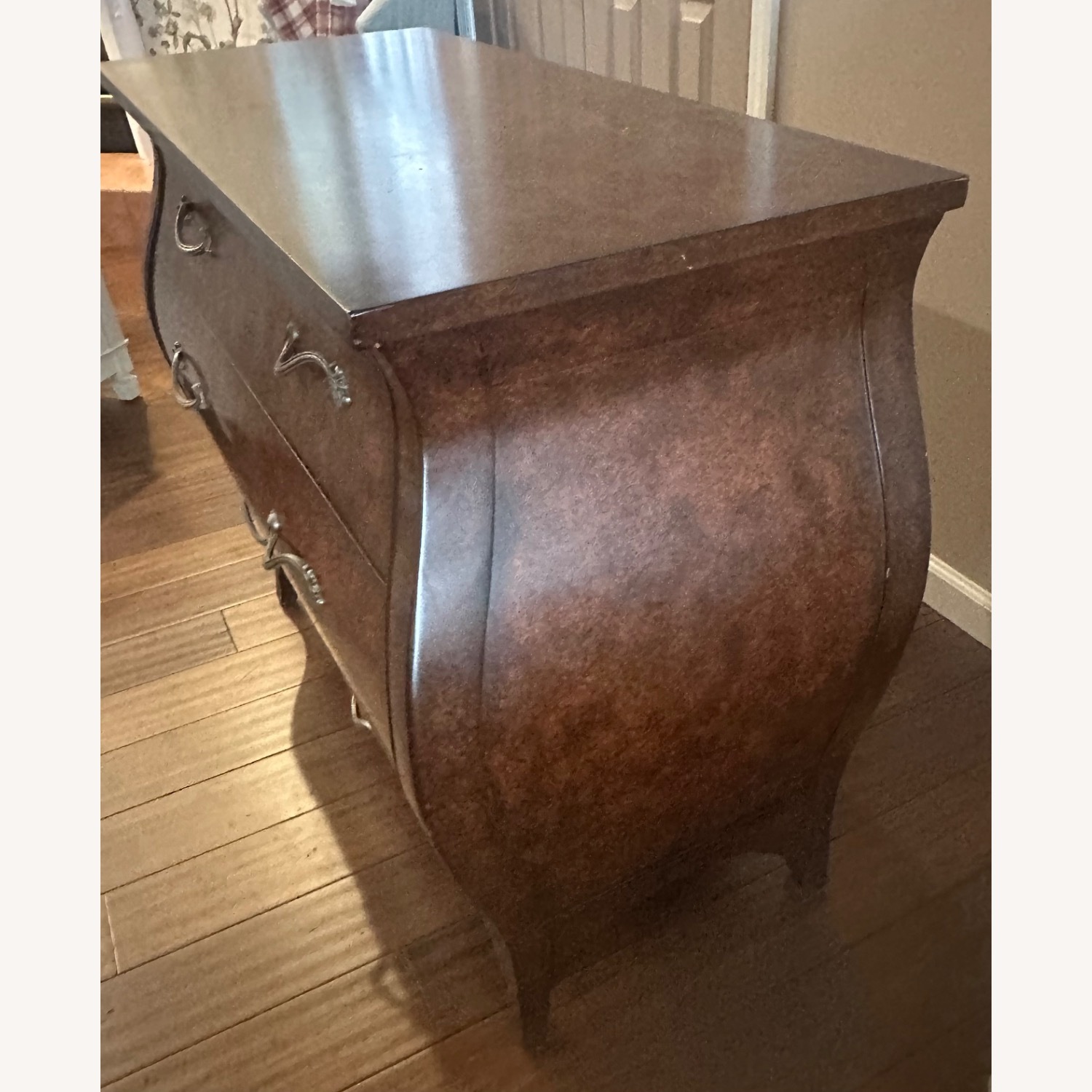 Ethan Allen Dark Brown Wood Dresser - image-3