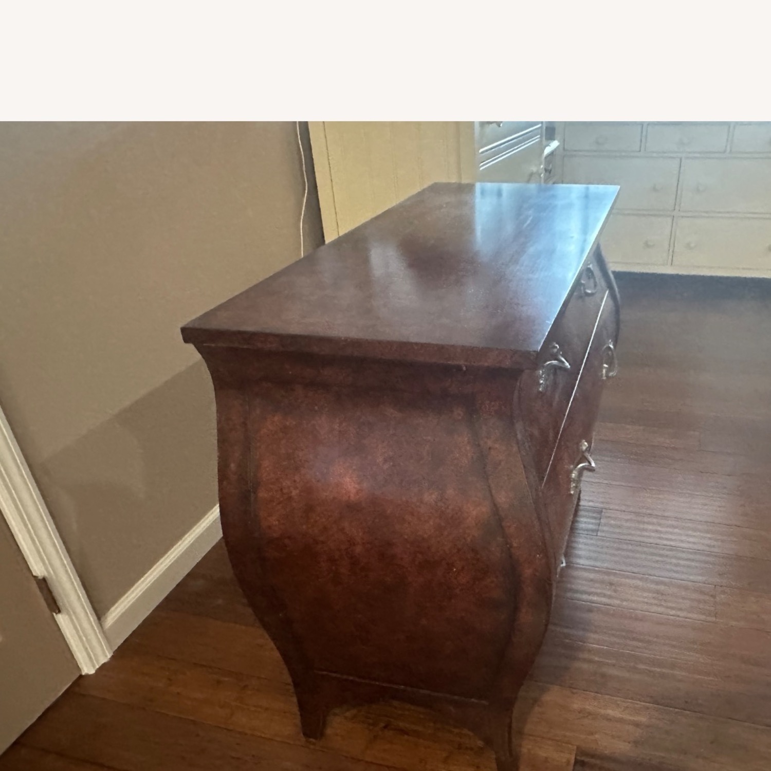 Ethan Allen Dark Brown Wood Dresser - image-5