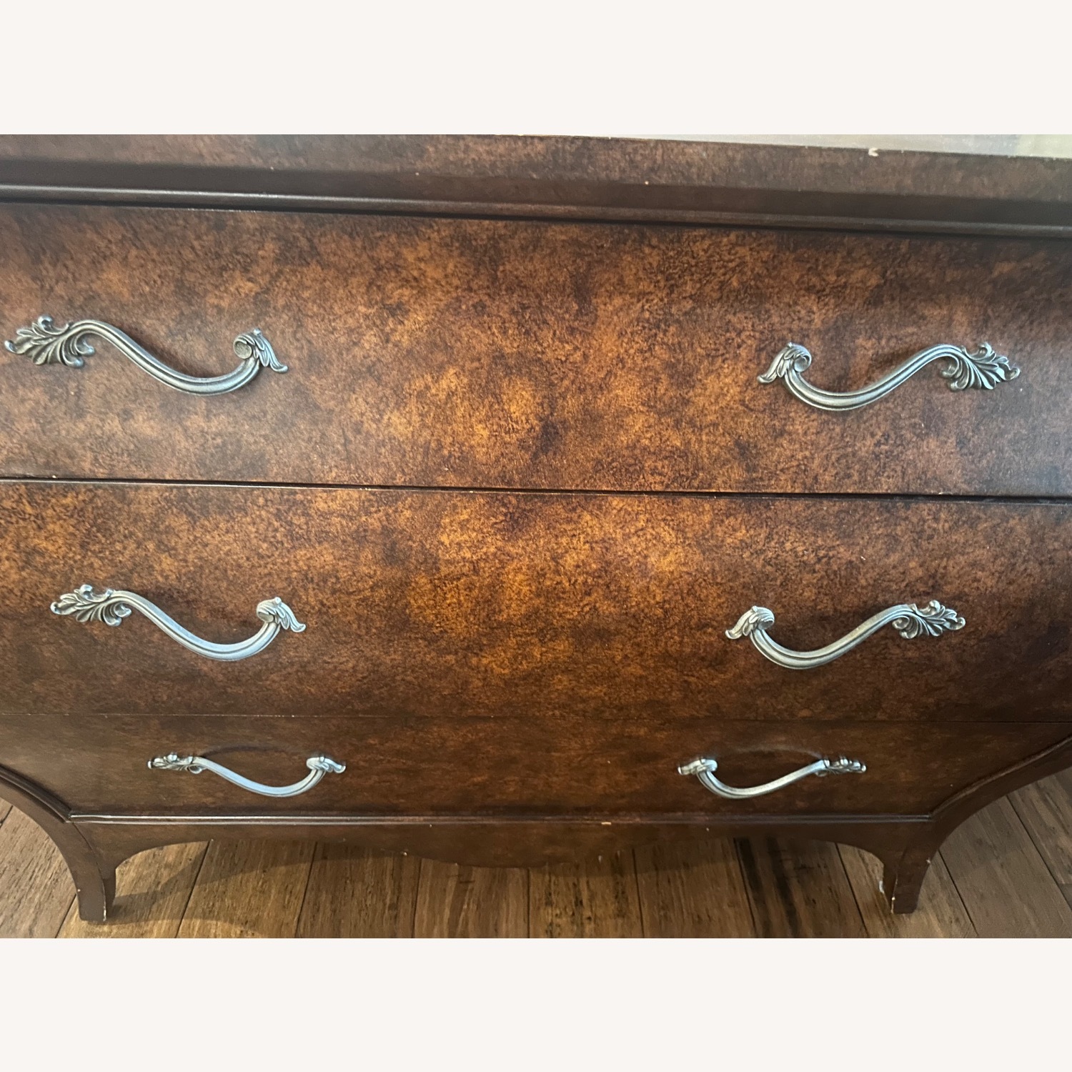 Ethan Allen Dark Brown Wood Dresser - image-2