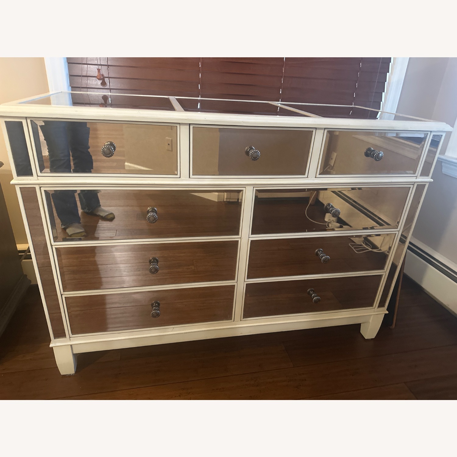 Pier 1 Imports Hayworth Mirrored Antique 9 Drawer Dresser - image-1