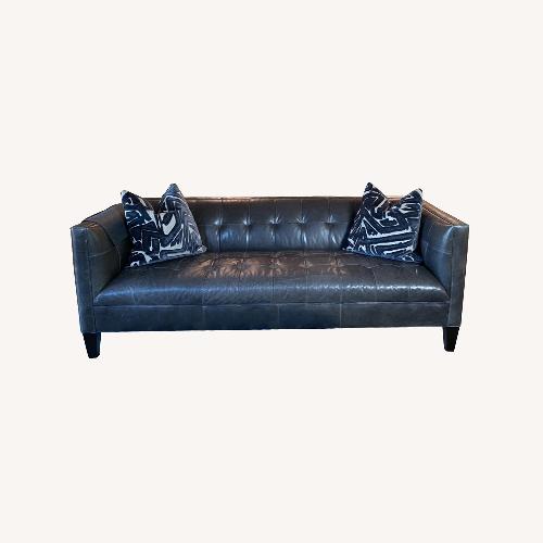 Used Mitchell Gold + Bob Williams Gray Leather Sofa for sale on AptDeco