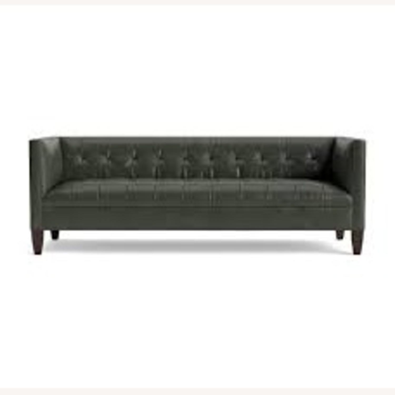 Mitchell Gold + Bob Williams Gray Leather Sofa - image-6
