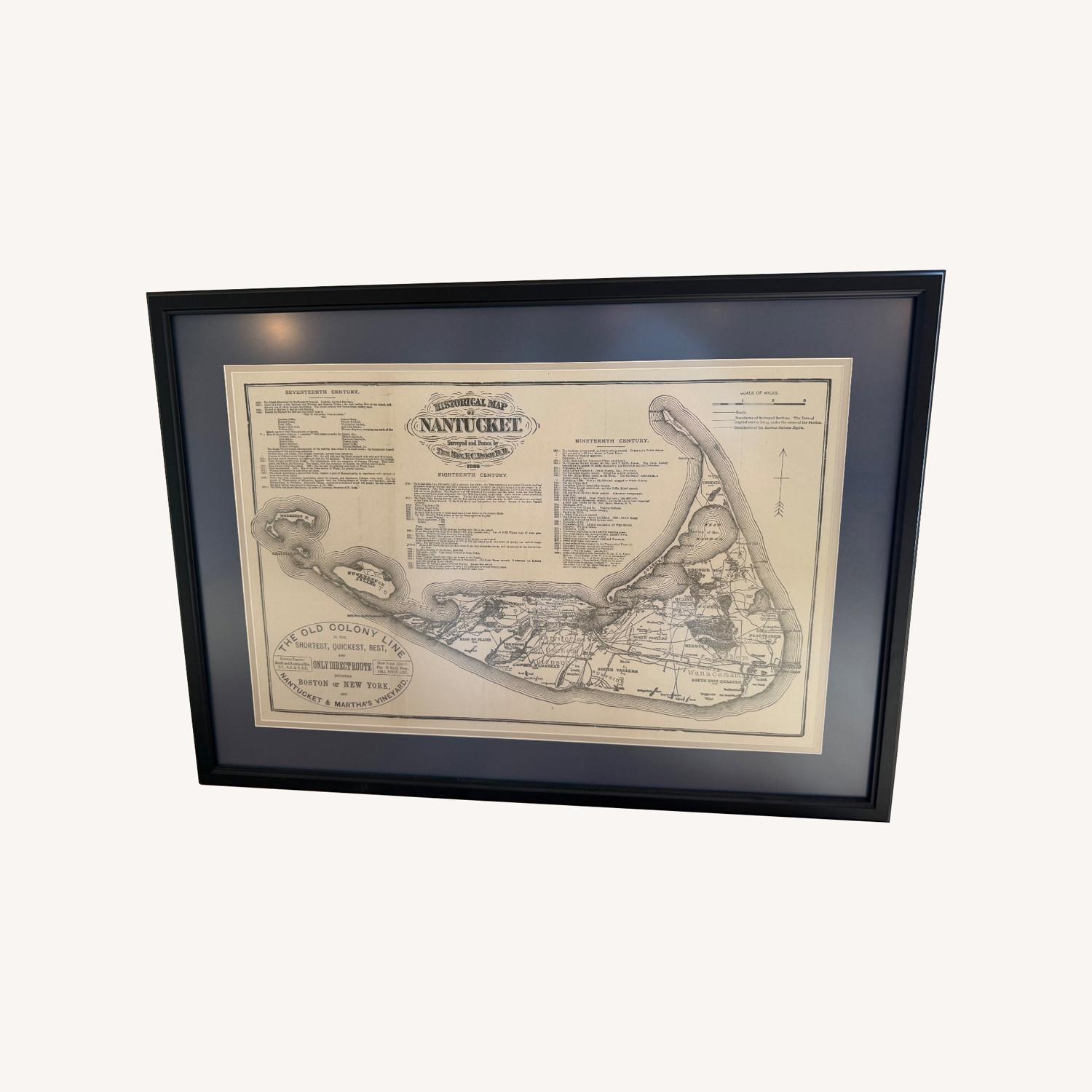 Nantucket - Framed Historical Map (Print) - image-0