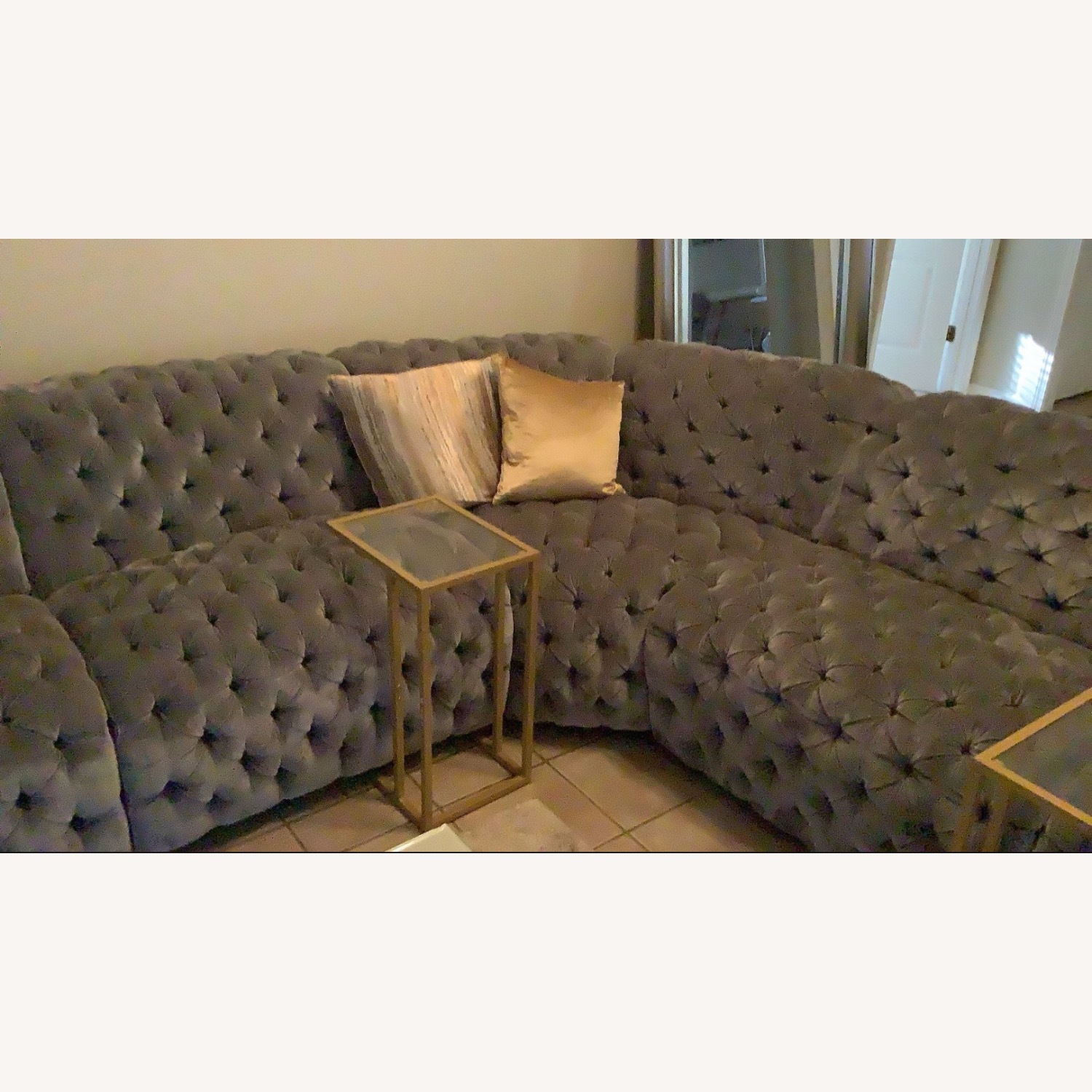 Westminster Dark Gray Fabric 3+ Piece Sectional - image-3