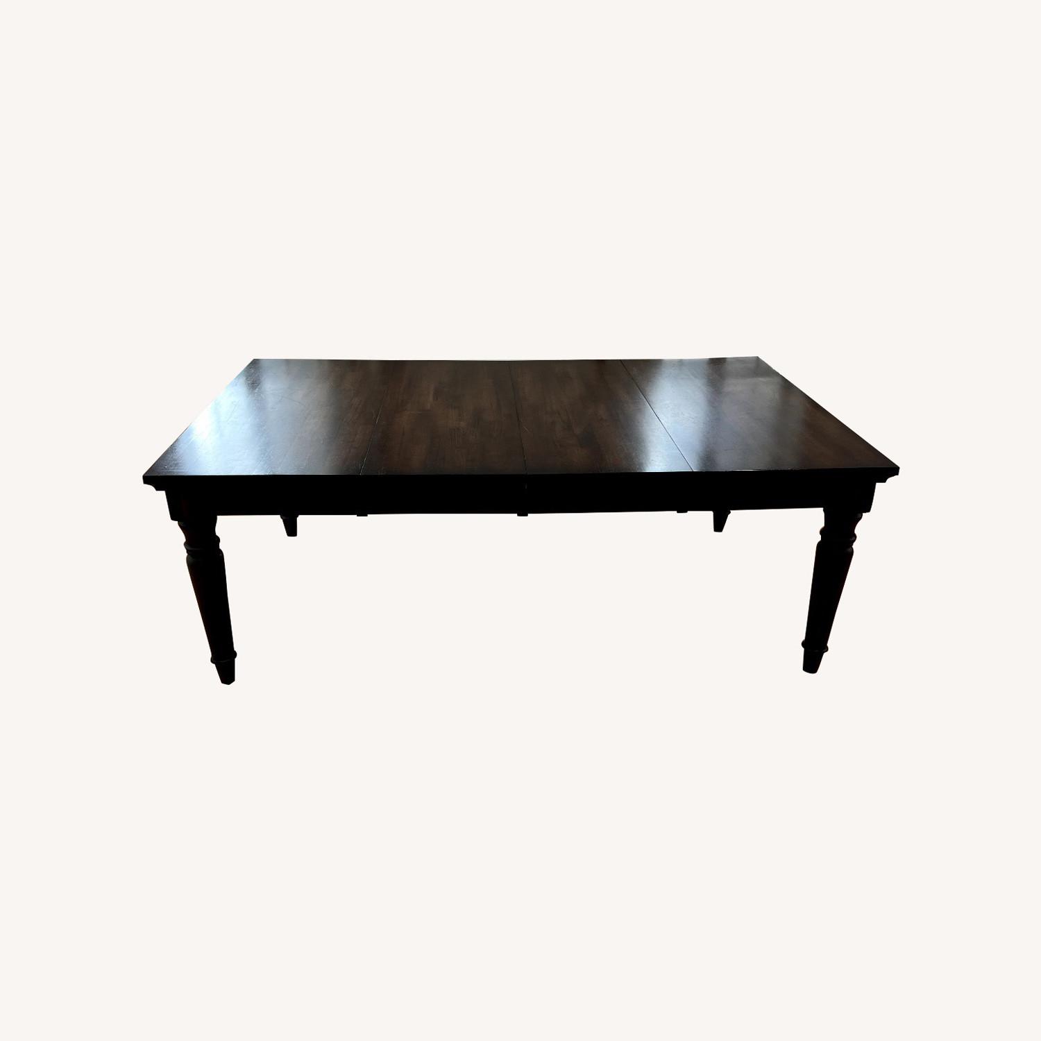 World Market Dark Brown Wood Dining Table - image-0