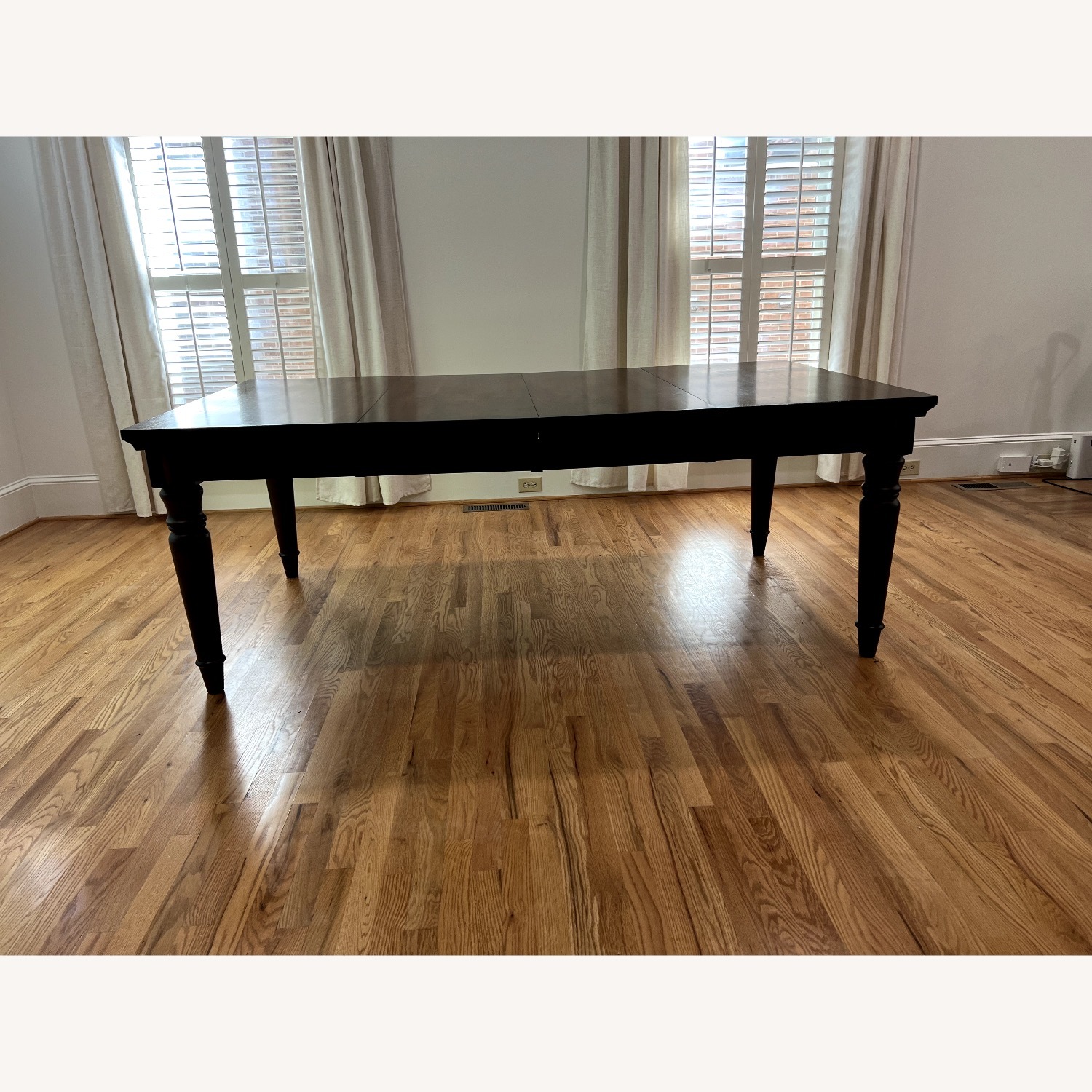 World Market Dark Brown Wood Dining Table - image-2
