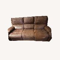 Dark Brown Leather 3+ Seater Sofa