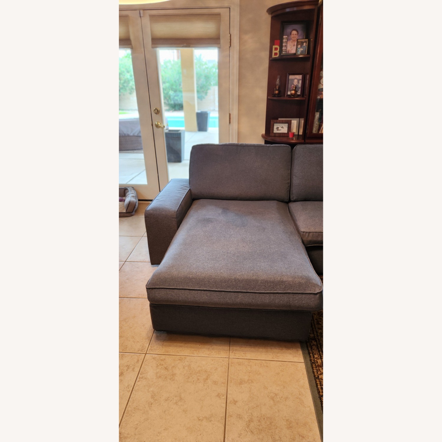 IKEA KIVIK Blue Fabric 3+ Piece Sectional - image-3