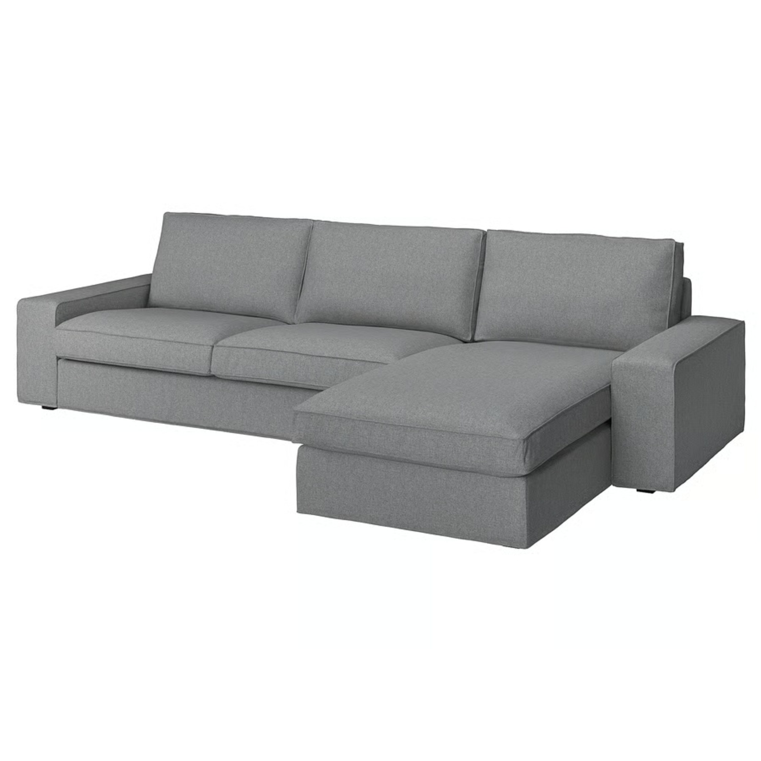 IKEA KIVIK Blue Fabric 3+ Piece Sectional - image-7