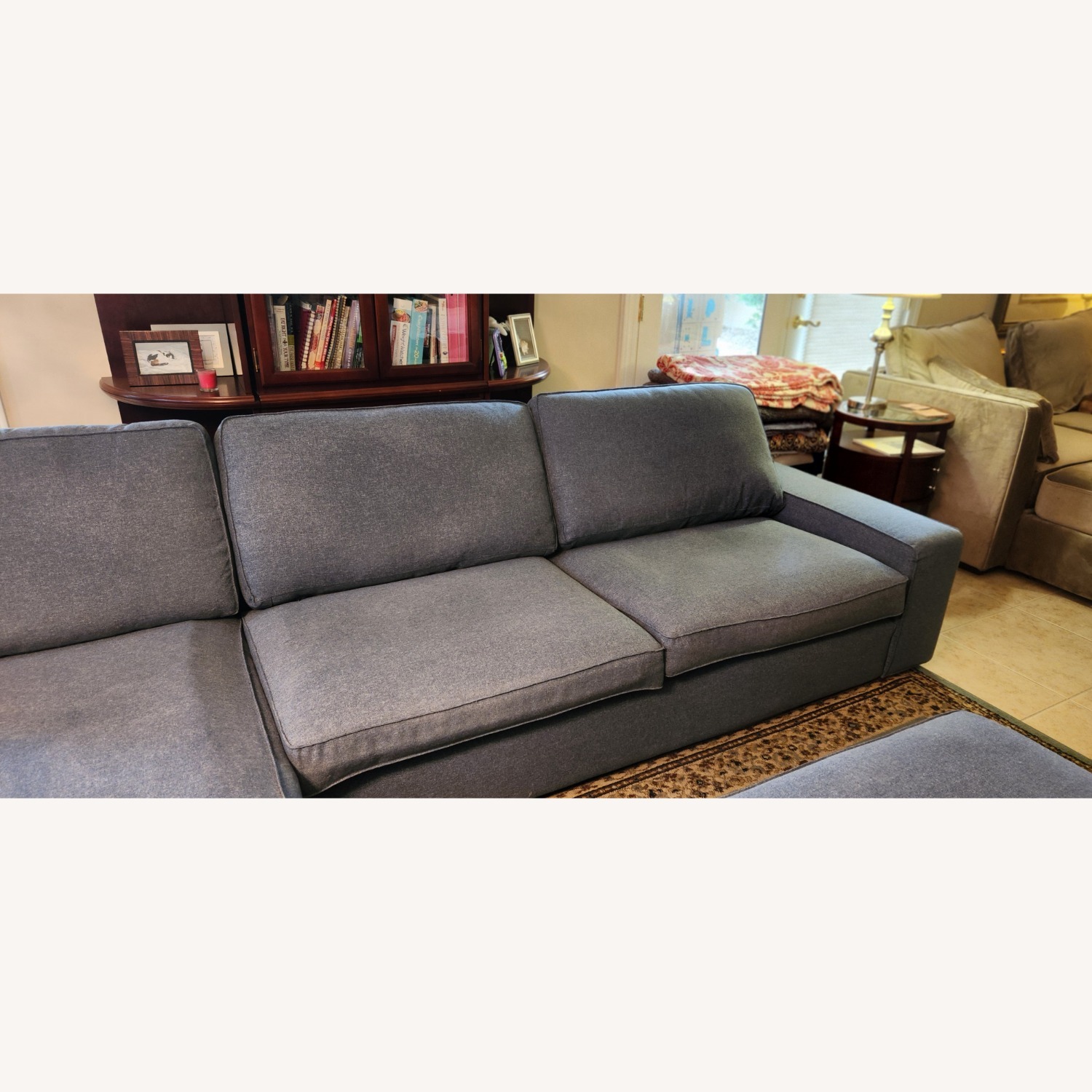 IKEA KIVIK Blue Fabric 3+ Piece Sectional - image-6