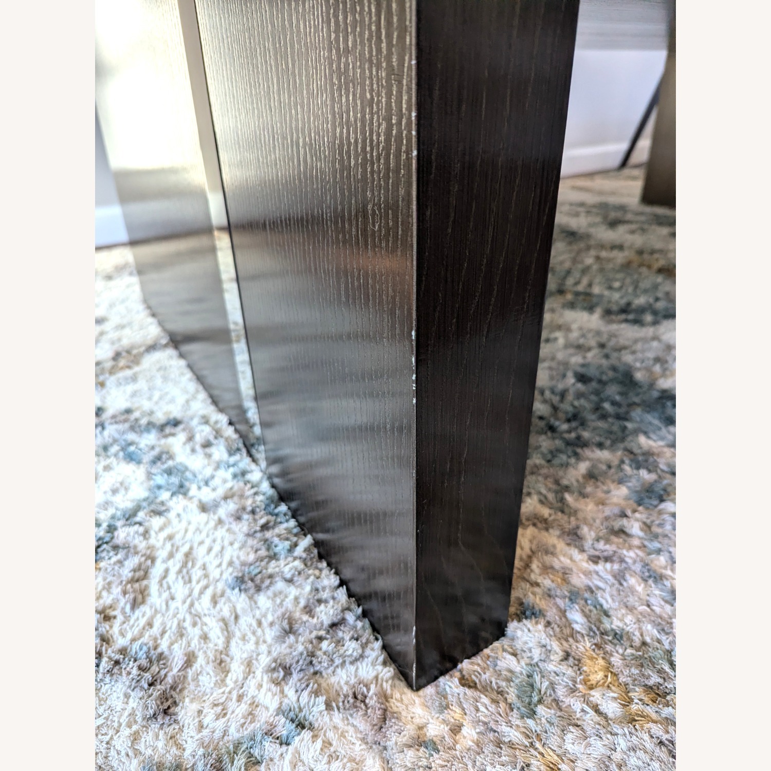 Pearlescent Dark Brown Wood Coffee Table - image-4